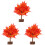 3Pcs Árvore Outonal, Planta Artificial Miniatura Bonsai 4