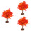 3Pcs Árvore Outonal, Planta Artificial Miniatura Bonsai 8