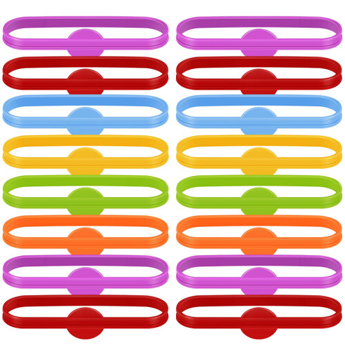 36 Pezzi Marker In Silicone Per Bicchiere Vino E Cocktail
