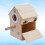 Raindrops Conure Nesting Box Wood Khaki Indoor Placement 1set 9