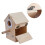Raindrops Conure Nesting Box Wood Khaki Indoor Placement 1set 8