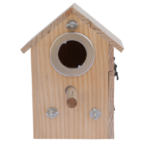 Raindrops Conure Nesting Box Wood Khaki Indoor Placement 1set 2