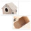 Raindrops Conure Nesting Box Wood Khaki Indoor Placement 1set 2