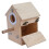 Raindrops Conure Nesting Box Wood Khaki Indoor Placement 1set 7