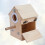 Raindrops Conure Nesting Box Wood Khaki Indoor Placement 1set 6