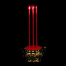 Creative Red LED Buddha Incense Burner Plastic Aromatherapy