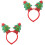 2Stk Weihnachtsbaum Kopfschmuck Glitzer Haar Accessoire 5