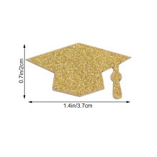 100 Pcs Dessert Table Decoration 3.40x2.10x0.10cm Golden