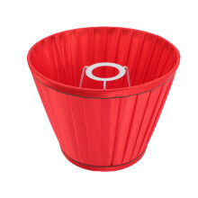Floor Lamp Shade Pleated Red Cloth Shade For Living Room 1pack