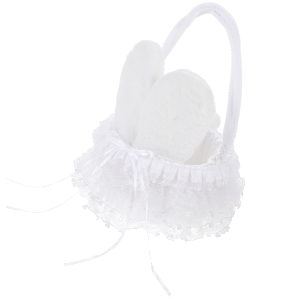 Koszyk Na Kwiaty Z Uchwytem, Wielkanocny Dla Dzieci Z Uszami ZająCzka-image