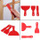 Uitgebreid 3-delig plastic stopverfschraper-spatelassortiment 2
