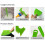 Multifunctionele plastic plamuurschraper verfborstelkam voor 2
