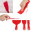 Uitgebreid 3-delig plastic stopverfschraper-spatelassortiment 4