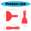 Uitgebreid 3-delig plastic stopverfschraper-spatelassortiment 3