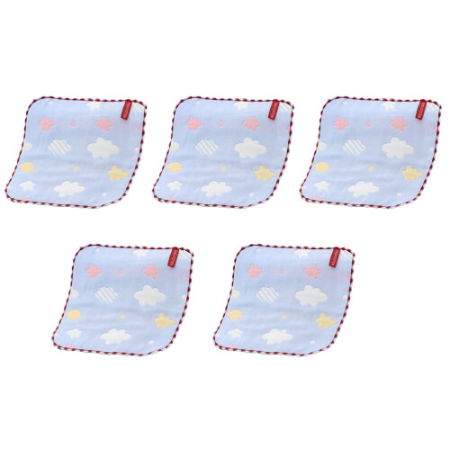 5 Pièces Serviette Coton Six Couches Pour École