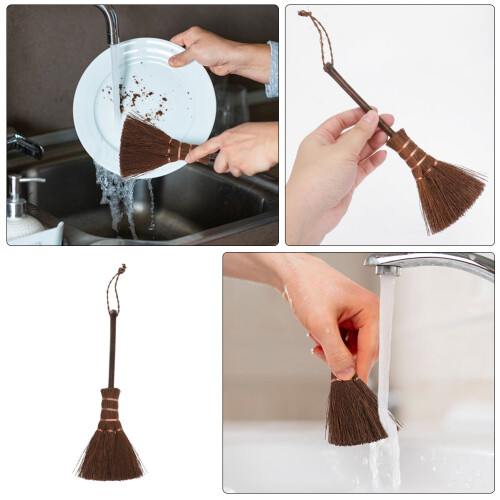 2Stk Mini Handfeger Mit Ergonomischem Griff Für Büro Zuhause 2