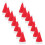 72Pcs Soft Mini Santa Hat Craft Accessories Red Christmas Table Decor 1
