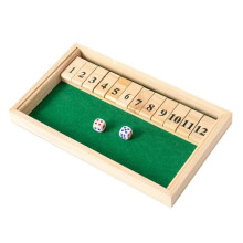 Shut-the-Box Dices Game Kids Adult Toy Educational Improve Math Skill Kids Game for Home Travel