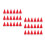 72Pcs Soft Mini Santa Hat Craft Accessories Red Christmas Table Decor 10