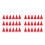 72Pcs Soft Mini Santa Hat Craft Accessories Red Christmas Table Decor 6