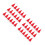 72Pcs Soft Mini Santa Hat Craft Accessories Red Christmas Table Decor 4