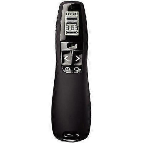 R800 2.4Ghz USB Wireless Presenter PPT Remote Control with LCD display, Laser Color:Green