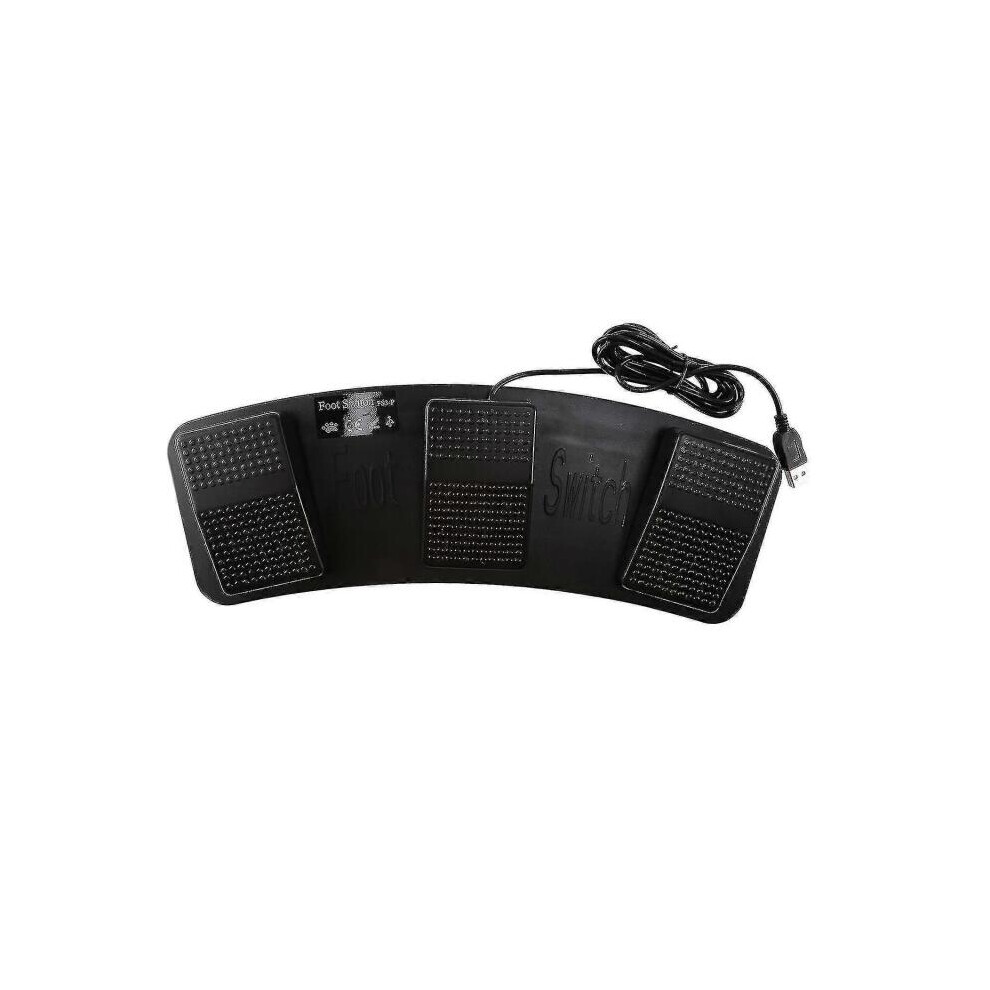 Fs3-P Usb Triple Foot Switch Pedal Control Keyboard Mouse 3 Pedals Simulate Any Key On Keyboard Com 9092950390325