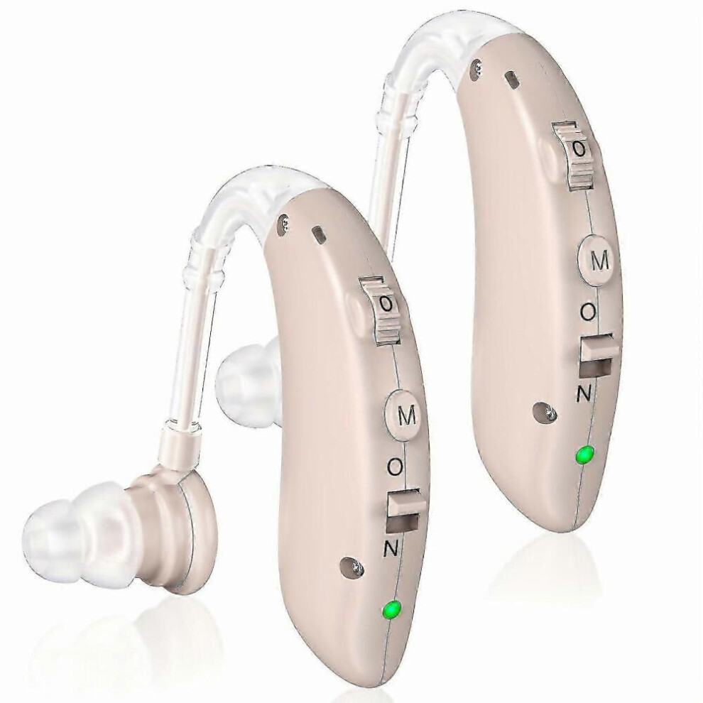 Brown 2025 Hearing Aids For Seniors Rechargeable With Noise Reduction 1 Pair