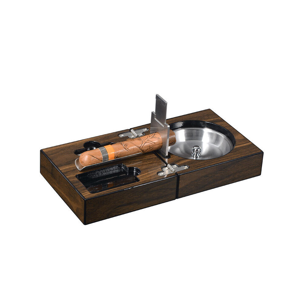 Cigar Ashtray Suit Portable Cigar Ashtray Cigar Cutter Cigar Drill Cigarette Holder