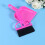 Conjunto De Vassourinha E Lixeira Plástico Mini Para (Rosa) 5