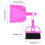 Conjunto De Vassourinha E Lixeira Plástico Mini Para (Rosa) 2