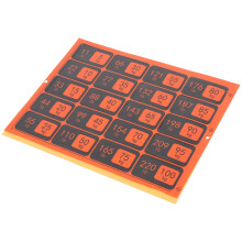 Gym Aufkleber 1 Bogen Orange PVC Für Gewichte