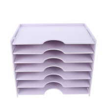 Simple File Storage Box Desktop Container Büro Weiß