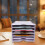 Simple File Storage Box Desktop Container Büro Weiß 3