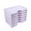 Simple File Storage Box Desktop Container Büro Weiß 10