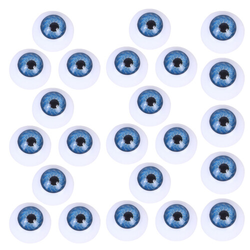 45Pcs Blue Plastic Craft Eyes Realistic Button Eyes for