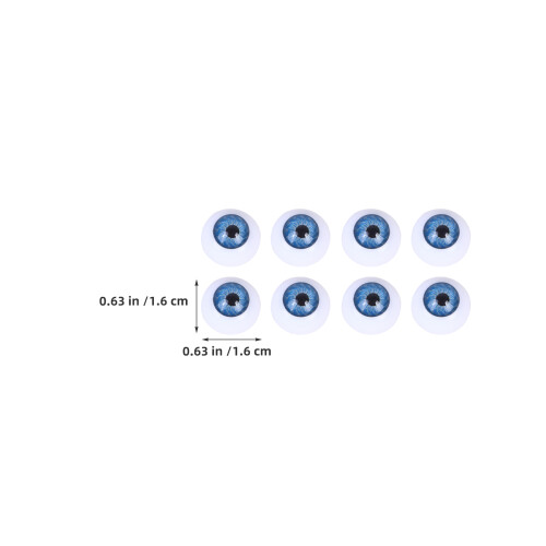 45Pcs Blue Plastic Craft Eyes Realistic Button Eyes for 2