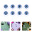 45Pcs Blue Plastic Craft Eyes Realistic Button Eyes for 11