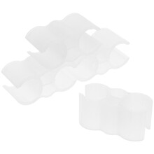 4 Stuks Stofzuiger- Koppelclip Reinigingsaccessoire Wit