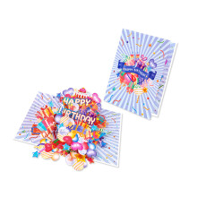 Handmade Birthday Popup Card With Lasers Cut Balloon Designs for