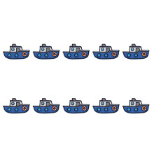 10Pcs Cartoon Vehicle Embroidery Appliques for Jackets-ship