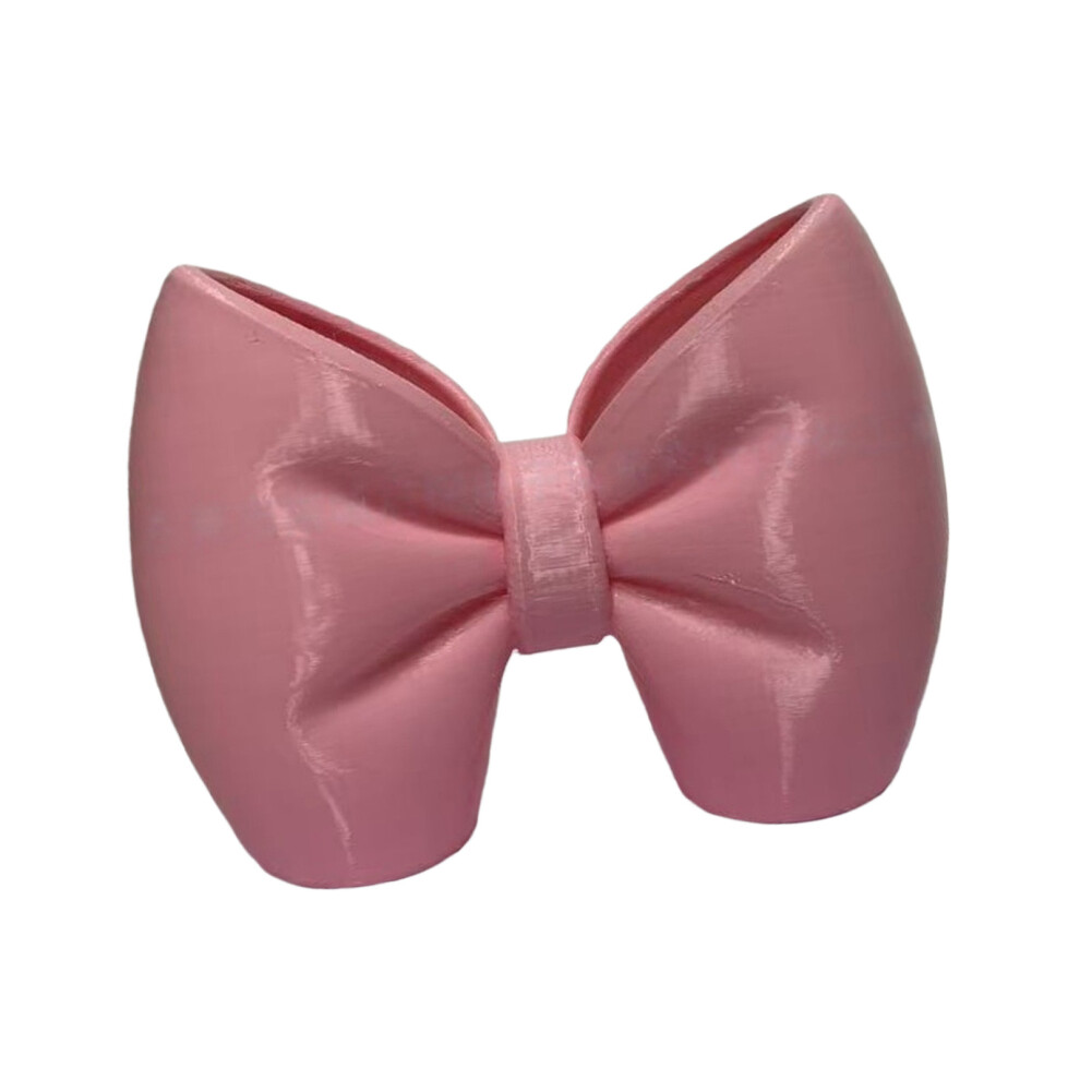Pink Bows Shape 3D Printed Toothbrush Toothpaste Holder For