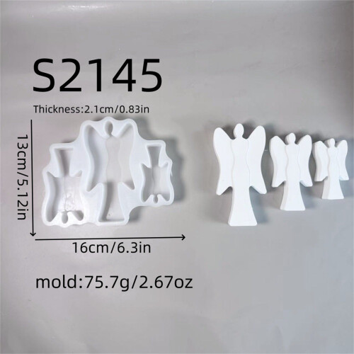 Moule en Silicone réutilisable, conception angélique, plâtres de 2