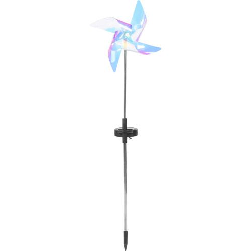 Decorative Solar Pinwheel Light Plastic Multi-Color Outdoor