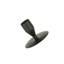 Bougeoirs coniques en métal et fer, bougeoirs rétro en-Noir