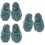 3 Paar Waschbare Mop-Schuhe Zur Haarentfernung 9