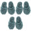 3 Paar Waschbare Mop-Schuhe Zur Haarentfernung 5