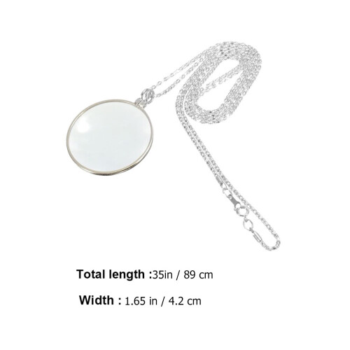 2Stk. Lupe Halskette Vergrößerungsglas 1