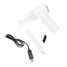 Handheld Vacuum Cleaner Weiß Mit Sammeltank Tragbar Absaugung