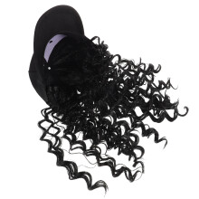 Hat Perücke Für : Afro-Style Lockige Haarverlängerung Cap